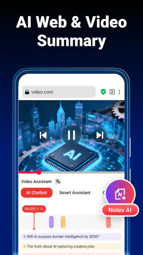 Adblocker-nettleser: Adblock screenshot