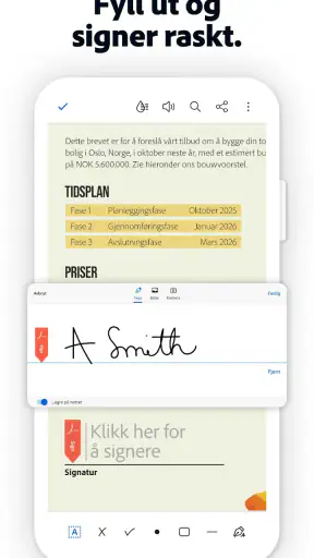Last ned Adobe Acrobat Reader esign PDF for Android og iOS - Mobexer