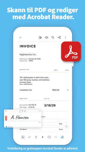 Adobe Scan: skann PDF/OCR screenshot