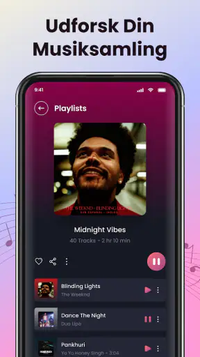 Afspil sang musikafspiller screenshot