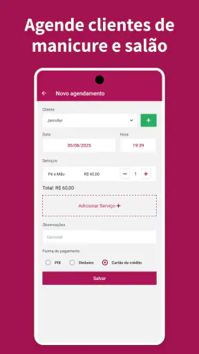 Agenda para Manicure - AppNail screenshot