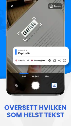 Alle språk Oversetter app screenshot