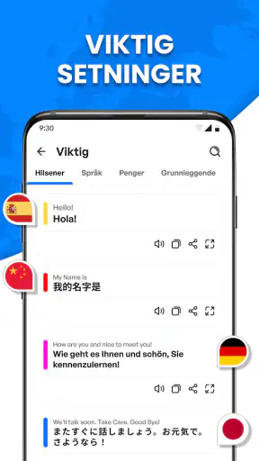 Alle språk Oversetter app screenshot