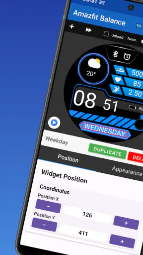Amazfit Watchface Editor screenshot