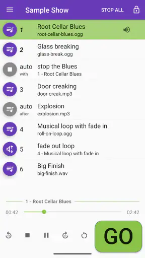 Audio Cues screenshot
