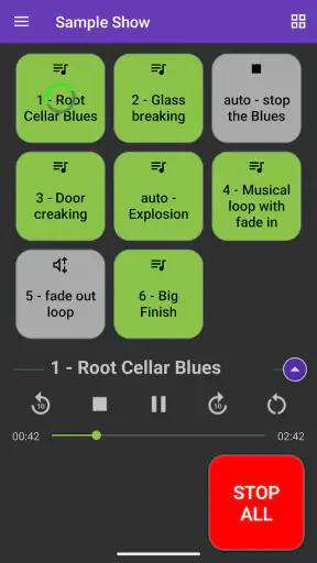 Audio Cues screenshot