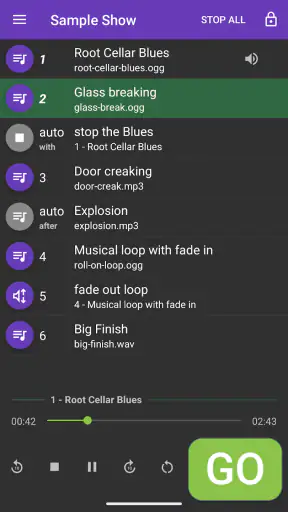 Audio Cues screenshot