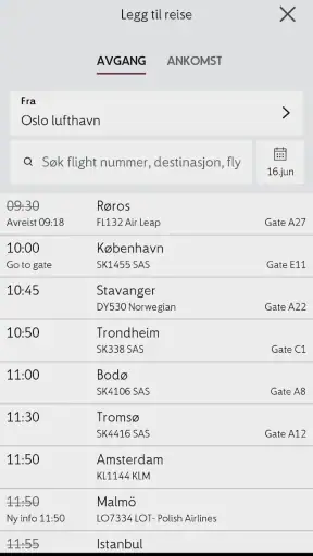 Avinor screenshot