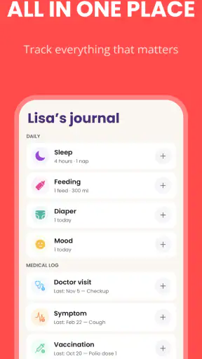 Baby Leap: Baby Tracker, Diary screenshot