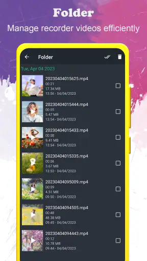 baggrundsvideooptager screenshot
