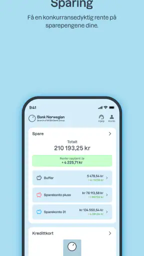 Bank Norwegian screenshot