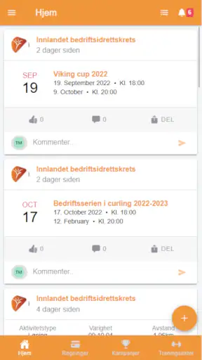 Bedriftsidretten screenshot
