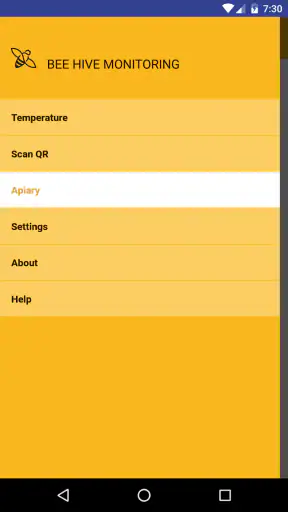 Bee hive monitoring screenshot