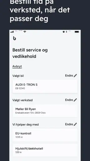 Bilhold screenshot