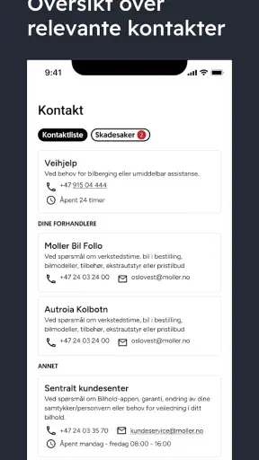 Bilhold screenshot