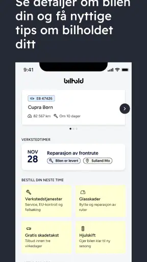 Bilhold screenshot