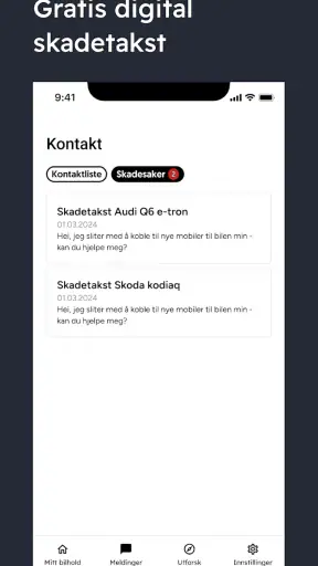 Bilhold screenshot