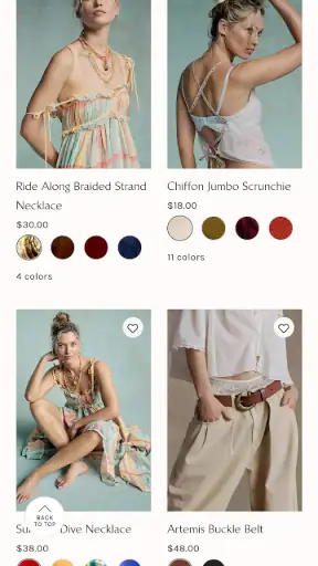 Bohomian Free Peoples Clothes screenshot