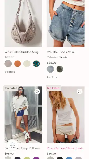 Bohomian Free Peoples Clothes screenshot