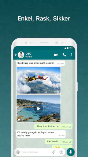 BOTIM - videoanrop og chat screenshot