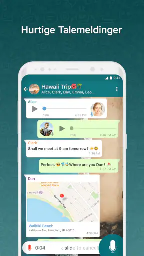 BOTIM - videoanrop og chat screenshot