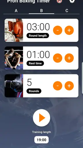 Boxing Round Timer Clock screenshot