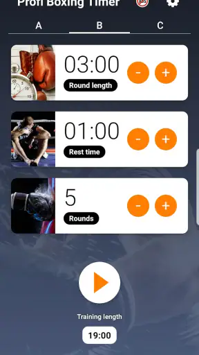 Boxing Round Timer Clock screenshot