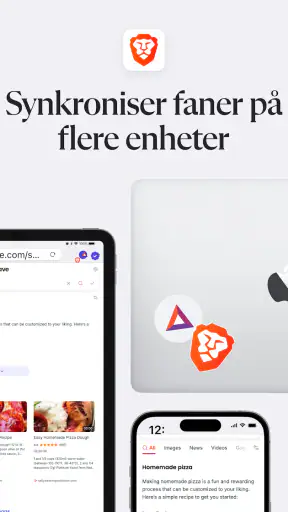 Brave nettleser og søkemotor screenshot