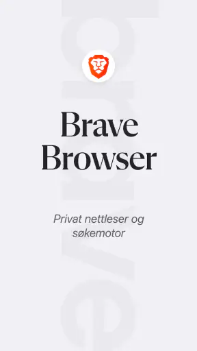 Brave nettleser og søkemotor screenshot