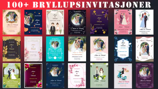 Bryllupsinvitasjon screenshot