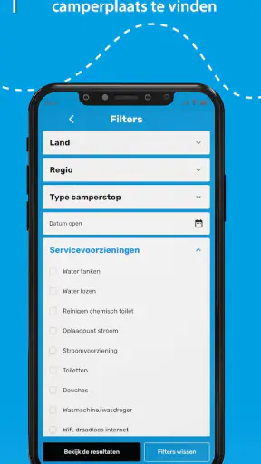 Camperstop-App Camperplaatsen screenshot