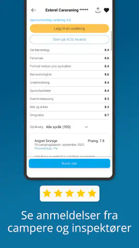 CampingCard ACSI screenshot
