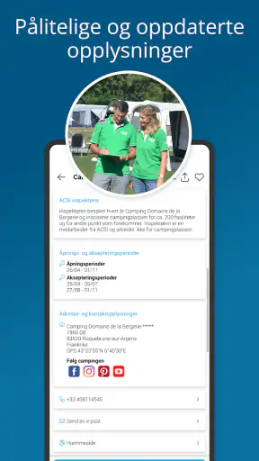 CampingCard ACSI screenshot