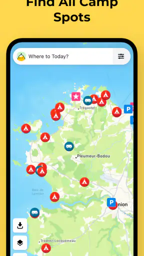 Motorhome & van sites: Campy screenshot