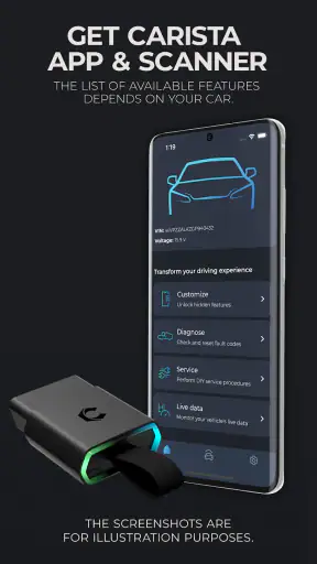 Carista OBD2 screenshot