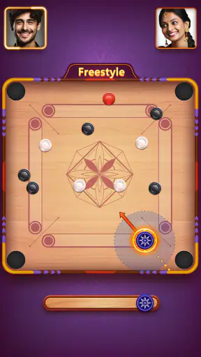 Carrom Plus-Disc Board Game screenshot