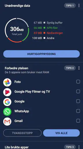 CCleaner – opprydding screenshot