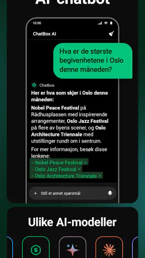 ChatBox - AI-chat på norsk screenshot