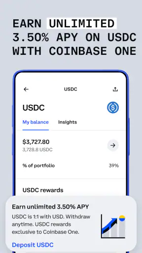 Coinbase - Bitcoin Wallet screenshot
