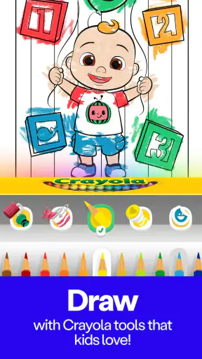 Coloring with Blippi & Friends screenshot