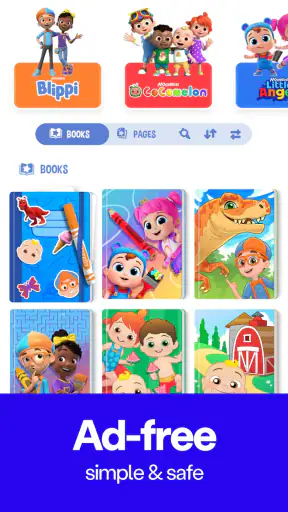 Coloring with Blippi & Friends screenshot