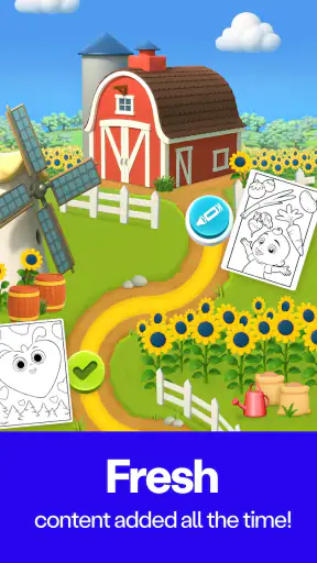 Coloring with Blippi & Friends screenshot