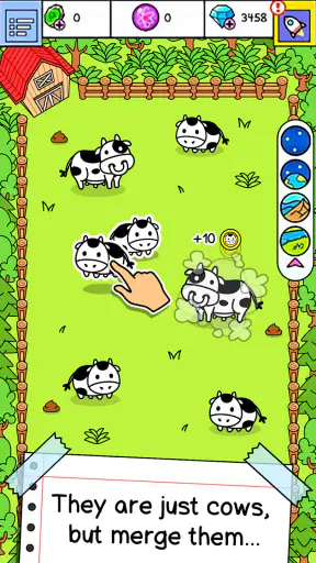 Cow Evolution: Idle Merge Game screenshot