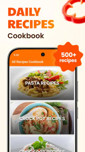 Daily Recipes Cookbook App screenshot