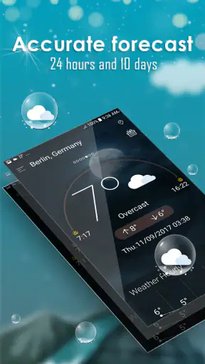 Daily weather forecast screenshot