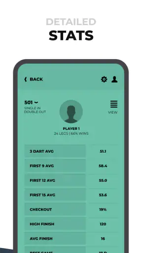 Darts Scorer 180 Scoreboard screenshot