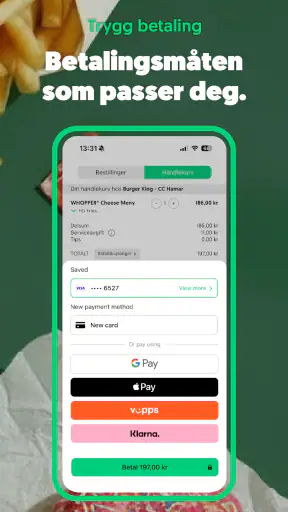 Delivia: Lokal matlevering screenshot