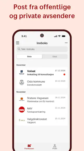 Digipost screenshot