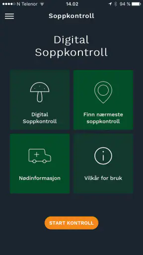 Digital soppkontroll screenshot