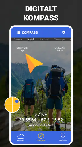 Digitalt kompass - GPS-kompass screenshot